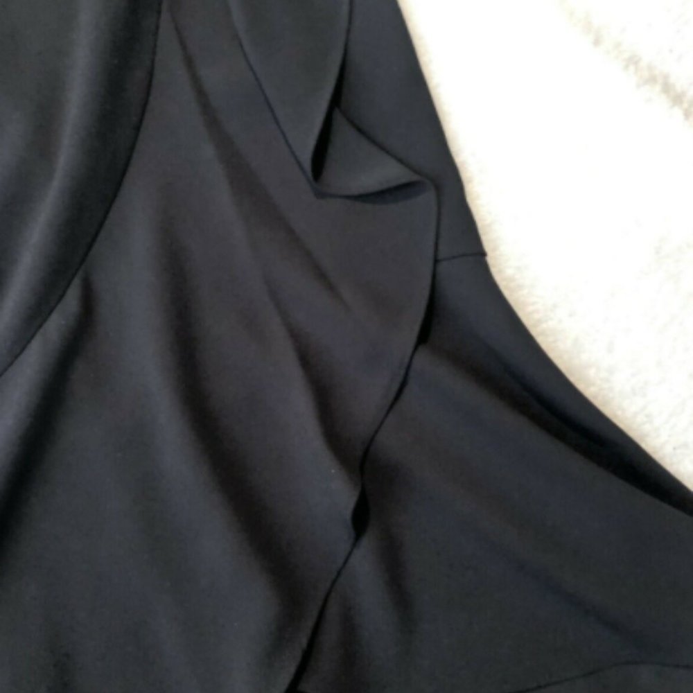 Rachel Roy Black Dress Ruffle Detail Size 0 - Picture 4 of 10
